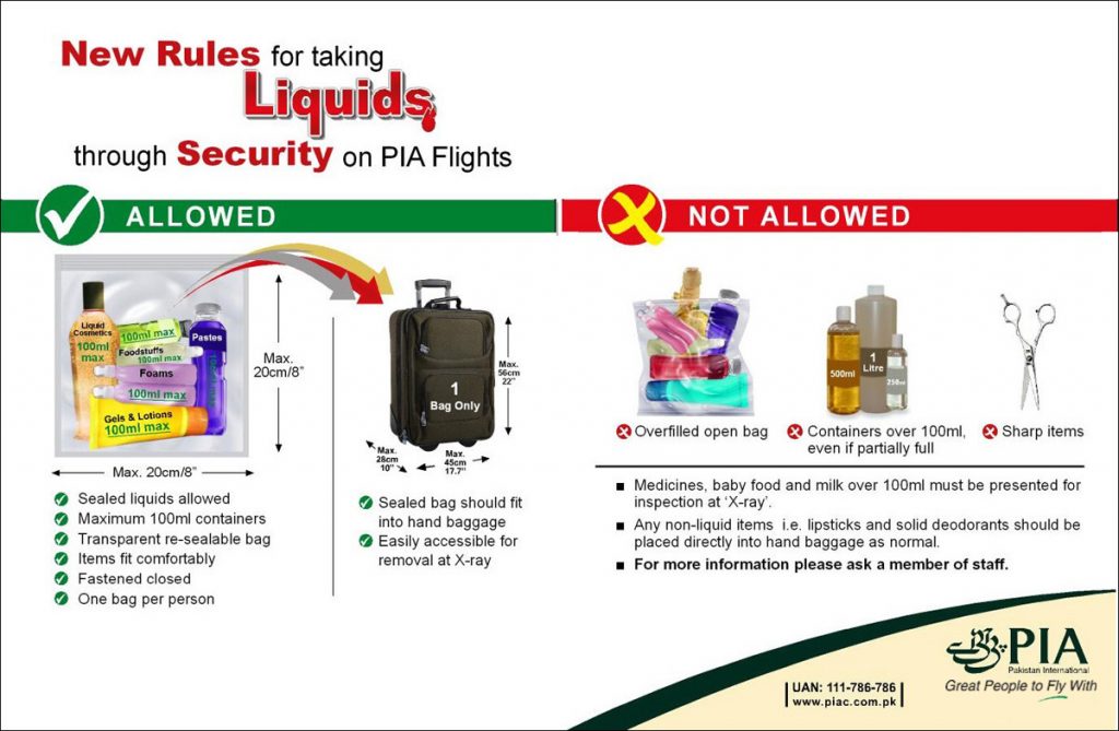PIA flights baggage allowance – Pakistan International Airlines