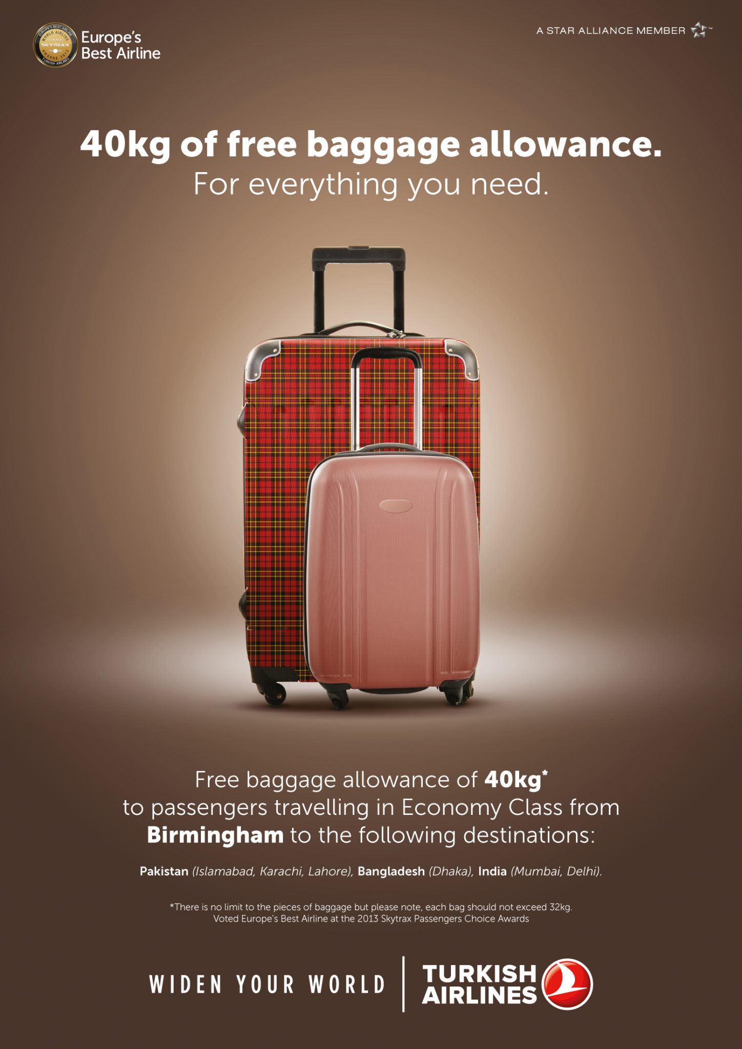 Turkish Airlines Baggage Allowance From Birmingham